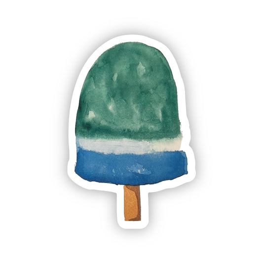 Green Popsicle Sticker