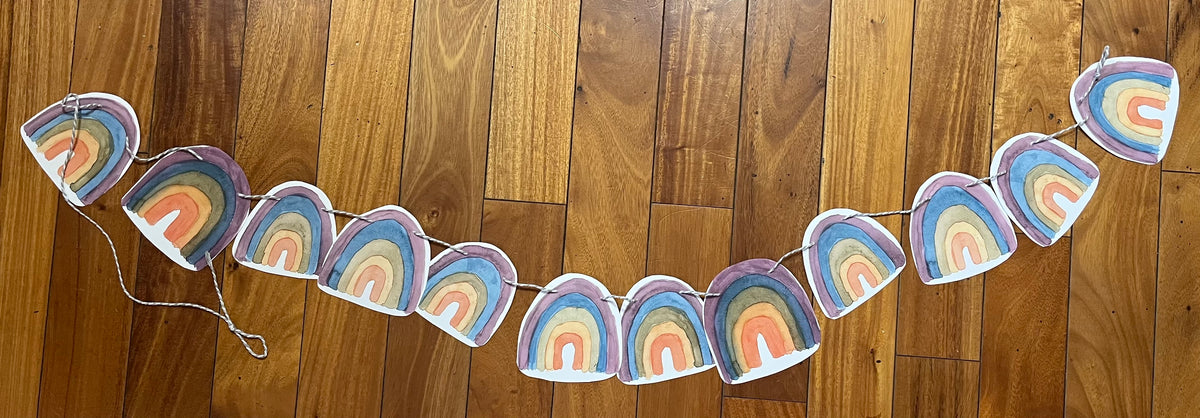 Muted Rainbow Garland