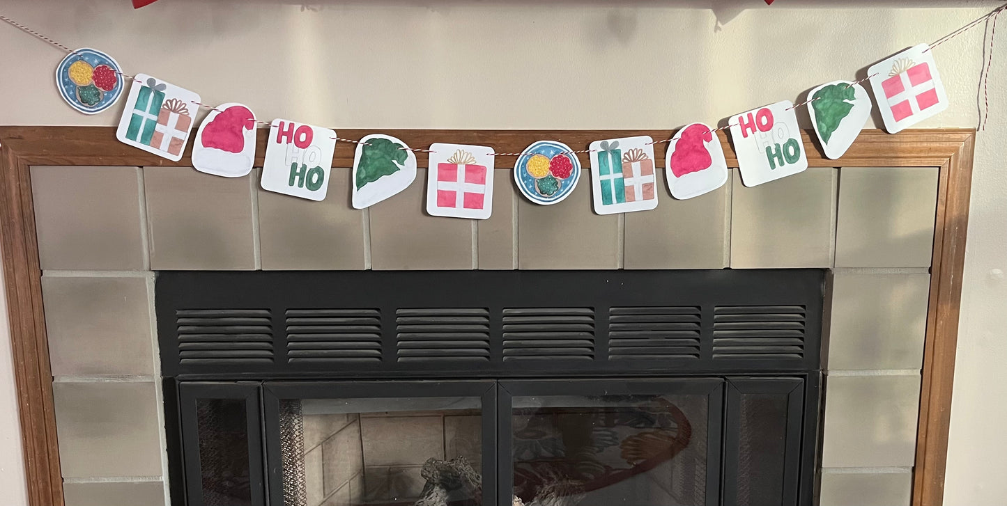 Santa Hats Garland